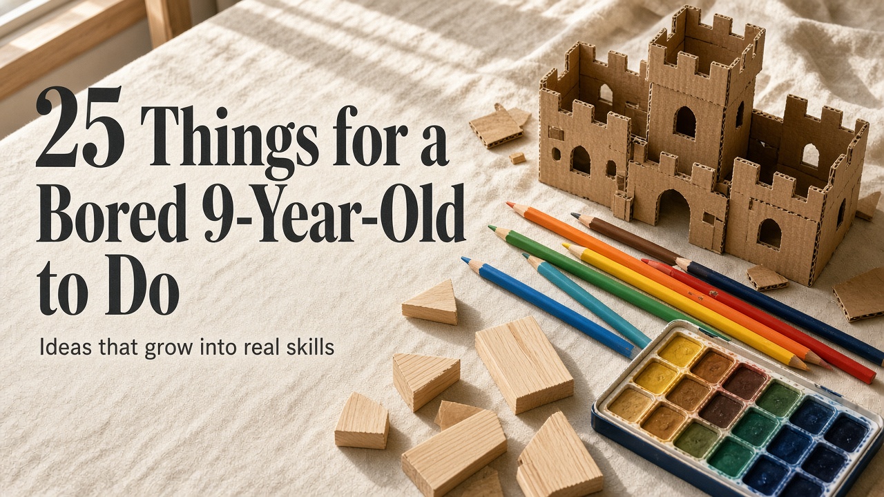 25 Things for a Bored 9-Year-Old to Do